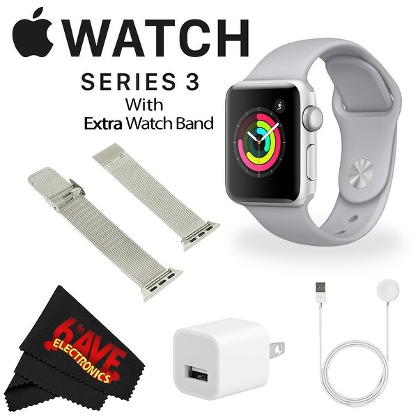 Apple Watch Series 3 42mm Silver Aluminium Case With Fog Sport Band 2024 www.lightgames.pro